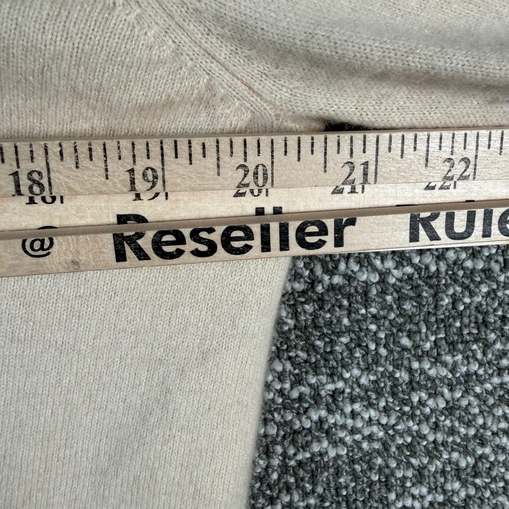 Boden Cashmere V-Neck Cardigan Women 12 Cream‎ Button Front Knit Soft Luxury - Picture 6 of 6